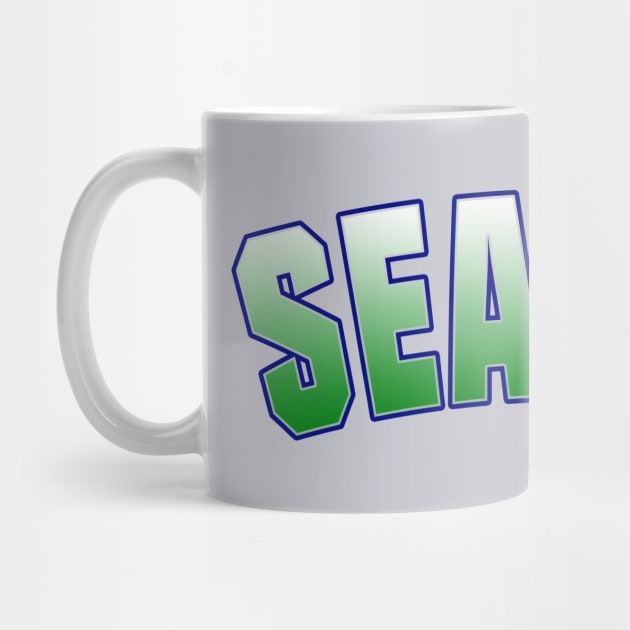 Vintage Seattle Seahawks by BVHstudio